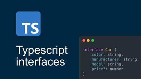 TypeScript offers multiple ways to represent objects in your code, one of which is using interfaces. . Typescript interface object